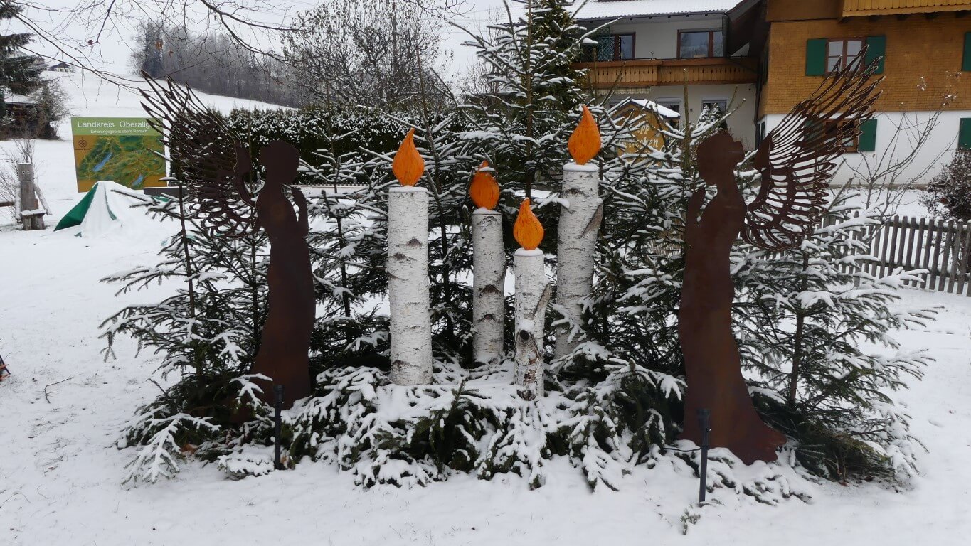 Idee für Verschönerung Dorfplatz Weihnachten